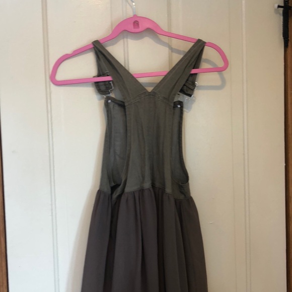Olive Overall Dress - Picture 2 of 3